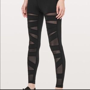 Lululemon mesh cut out leggings